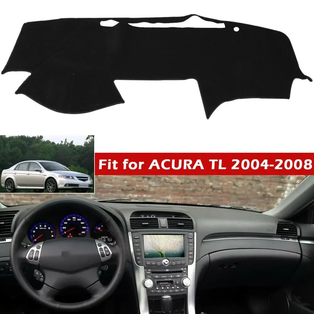 EIDRAN Car Styling Dash Mat Cover Anti-slip Black Non-Slip Dashboard Sun Shade Cover Pad For 2004-2008 ACURA TL