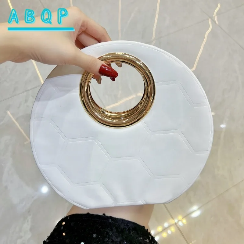 Dinner Women's Bag Luxury Brand Round Dinner Party Clutch Bag Personalized Fashion Women's Shoulder Crossbody Bag High Quality 4