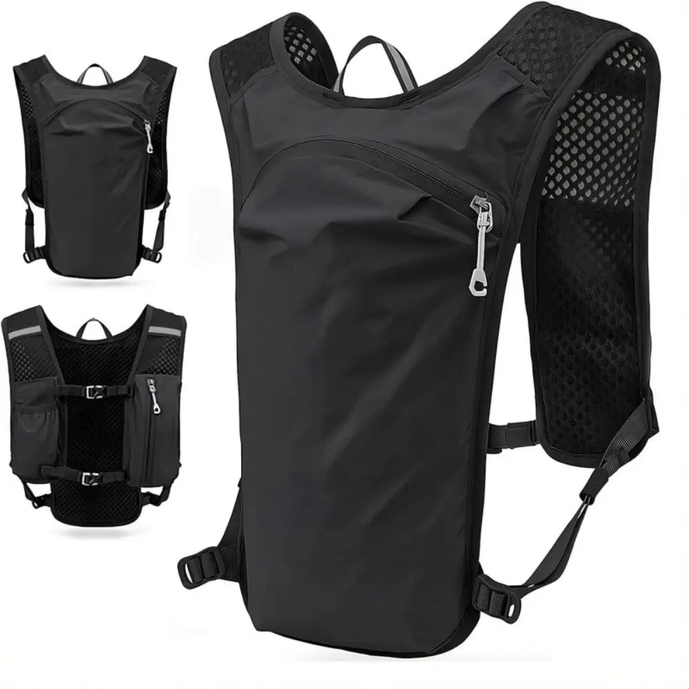 

Breathable Hydration Vest Ultra-light Multiple Pockets Running Backpack Nylon Material Adjustable Water Pack Backpack