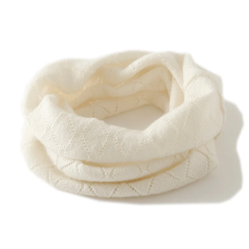 100% Cashmere High-End Neck Warmer Unisex Neck Scarf Neck Protection Twisted Windproof Warm Pullover Scarf