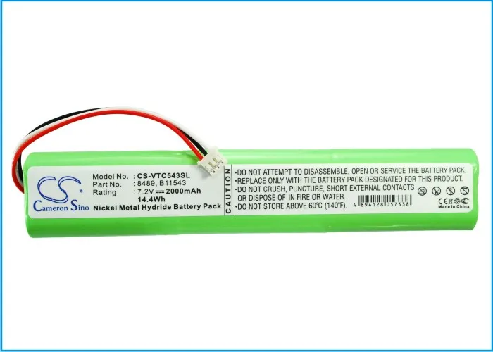 GreenBatteryPowerCameronSino 2000mAh 7.2V 14.4Wh Equipment,Survey,Test Ni-MH Battery for Vetronix F00E900018,8489,B11543,Bosch