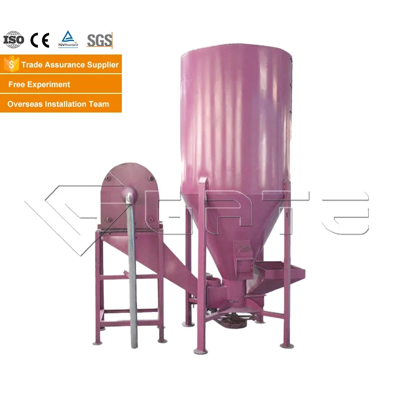 

Grain Feed Mixer Corn Crusher Machine For Making Animal Feed Grass Shredder Machine