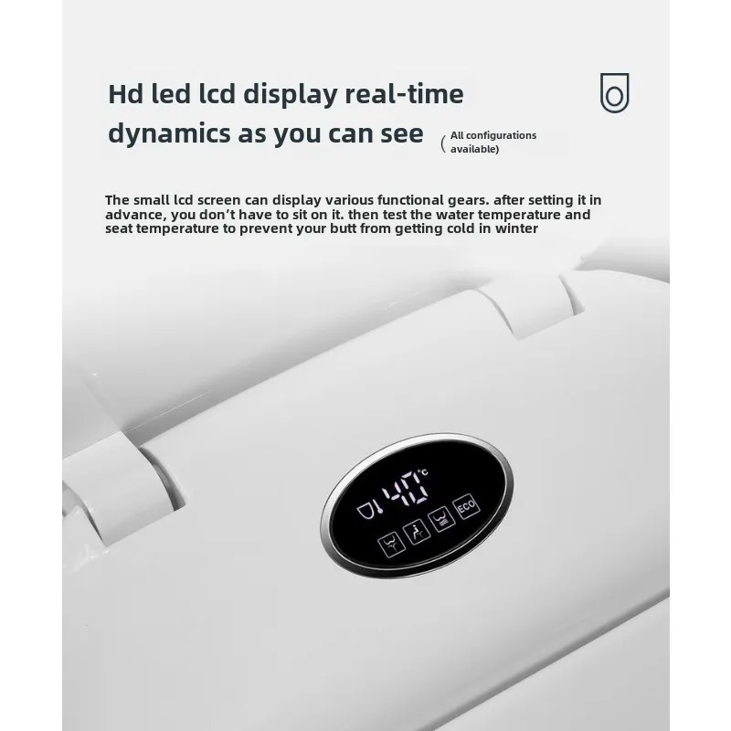 Automatic Open-Close Intelligent Toilet Seat Cover with Electric Heating and Instant Hot Water Jet