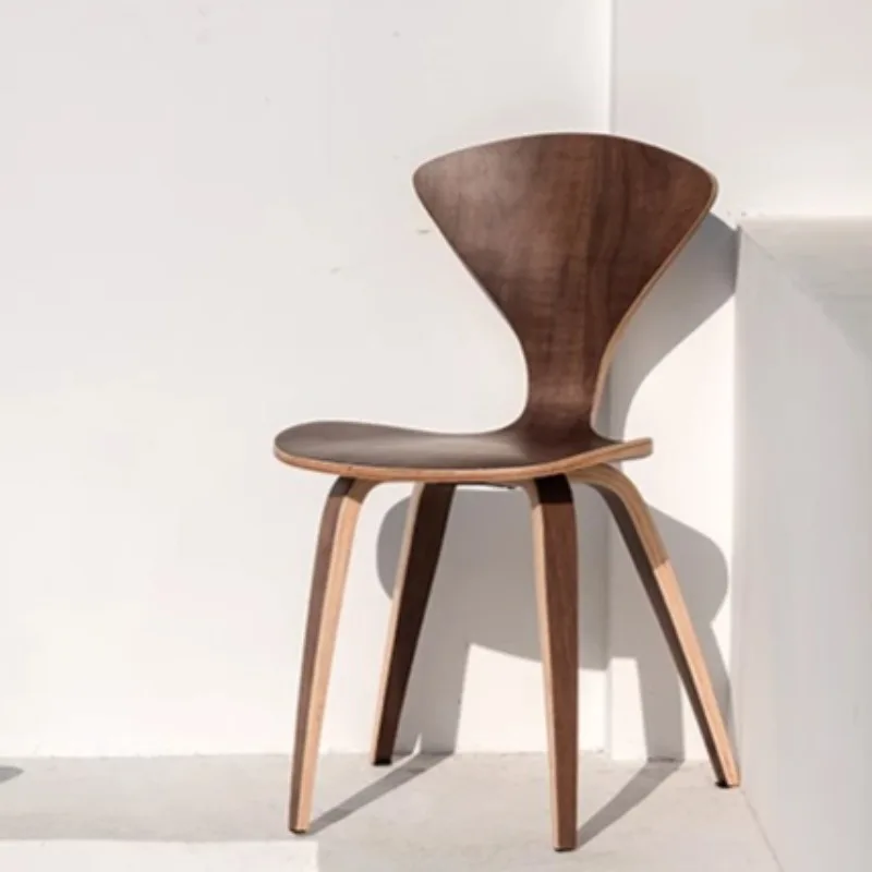 Скандинавские обеденные стулья из цельного дерева в стиле ретро, простые роскошные креативные стулья для гостиной Groot, украшение для интерьера дома в индустриальном стиле