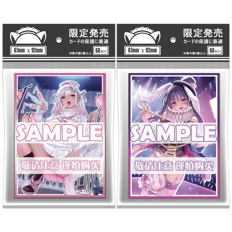 60Pcs/set 67X92Mm Goddess Story Card Sleeve Color Flash Opcg Ptcg Ws Board Games Card Protective Cover Anime Cards Gift Toys