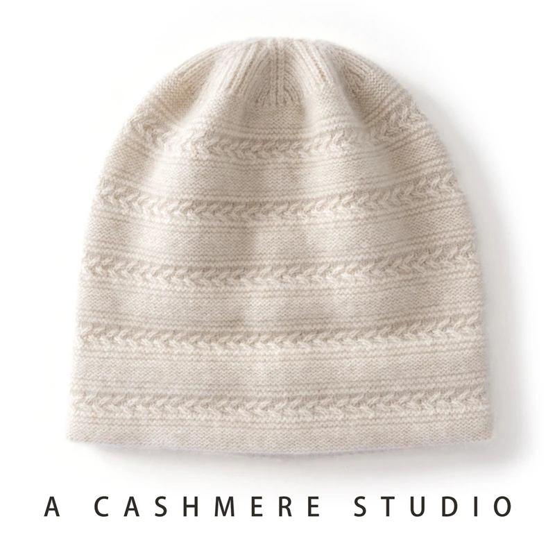 Autumn Winter Women 100% Cashmere 2026 New Model Hat  Casual Hat  Thick Autumn Winter Warm Casual Cap Heavy  Cashmere Bonnets