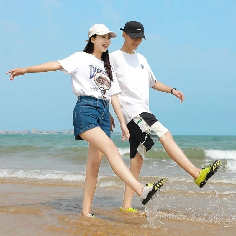 速乾性のあるリバートレーシングシューズ、滑り止めシューズ、子供用ウォーターパーク、水遊び、男性用と女性用の釣り用シューズ