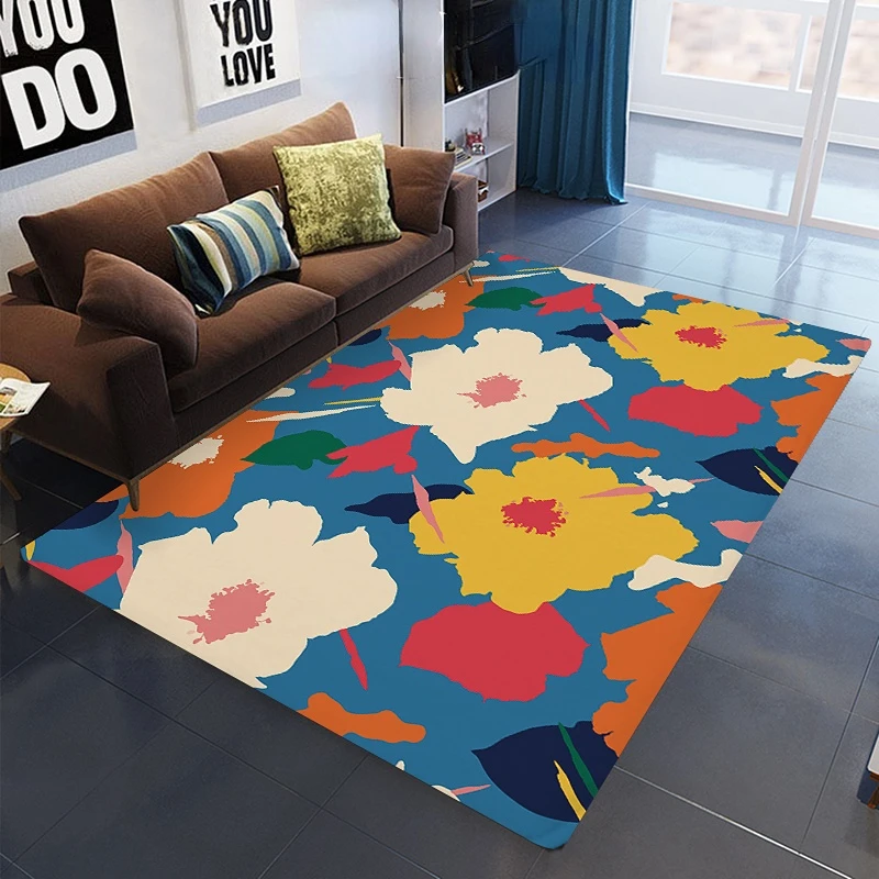 

Printed Carpet for Living Room Art Large Area Home Decoration Bedroom Cloakroom Plush Mat Coffee Tables Soft Rug ковер Tapis 러그