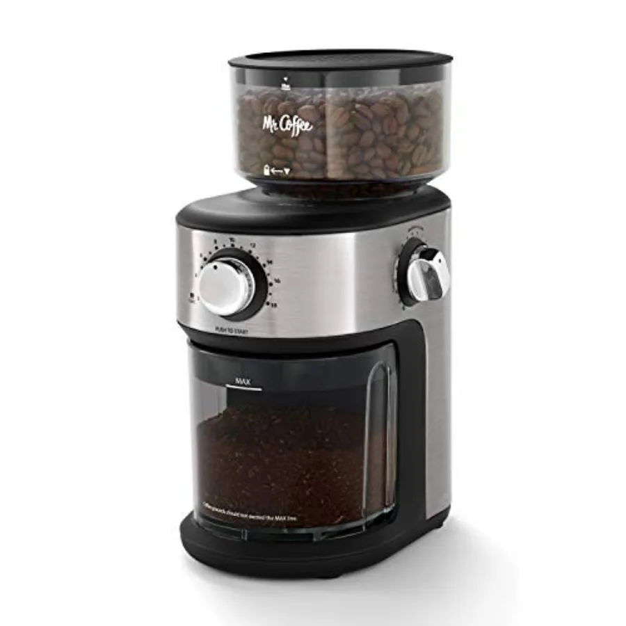 

Automatic Coffee Grinder with 18 Presets for French Press Drip and Espresso 18-Cup Ccity Stainless Steel Burr Grinder Dark Gray