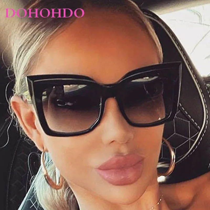 

Vintage Oversize Cat Eye Women Sunglasses Trend Luxury Designer Punk Men Sunglass Summer Traveling Driving Eyewear Lentes UV400