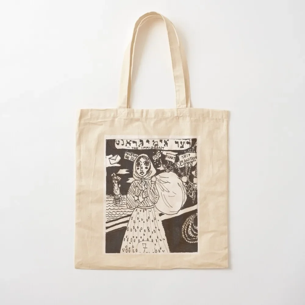 

The Immigrant Tote Bag Eco bag tote bag men's reusable grocery bags eco folding