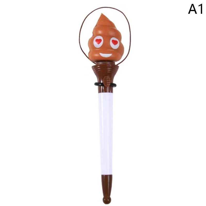 0.7mm Cute Funny Cartoon Toilet Poop Ballpoint Pen Black Ink Ball Pen Kawaii Stationery Writing Tool School Office Supplies