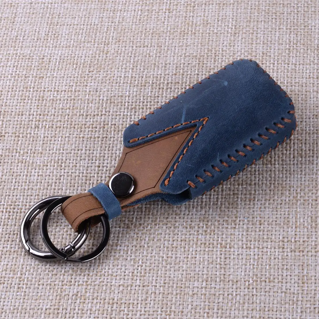 Key Fob Case Cover Holder Chain 5 Button Fit for Land Rover Discovery Range Rover Sport Evoque Velar Jaguar XE XF XJ F-PACE New view 4