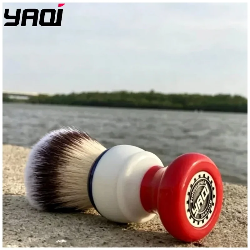 Freedom YAQI Men Wet Shaving Brush 24mm Synthetic Hair Knot Professional Travel Beard Care tool 2026 New Arriva！