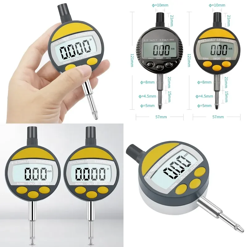 Industrial IP54 Waterproof Digital Indicator 0-12.7mm 0.01mm 0.0005 