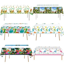 1/5pcs Dinosaur Tablecloth Birthday Decoration Cartoon Dinosaur Disposable Table Cloth Table Cover Kid Favor Gift Party Supplies