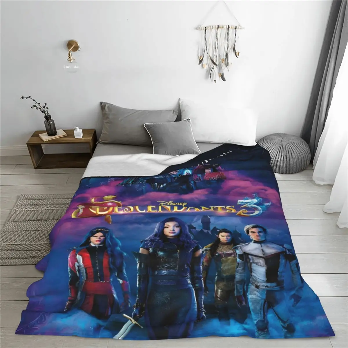 Descendants 4 The Rise Of Red Fuzzy Blankets Kylie Cantrall Creative Throw Blanket for Home 150*125cm Bedspreads Super Warm