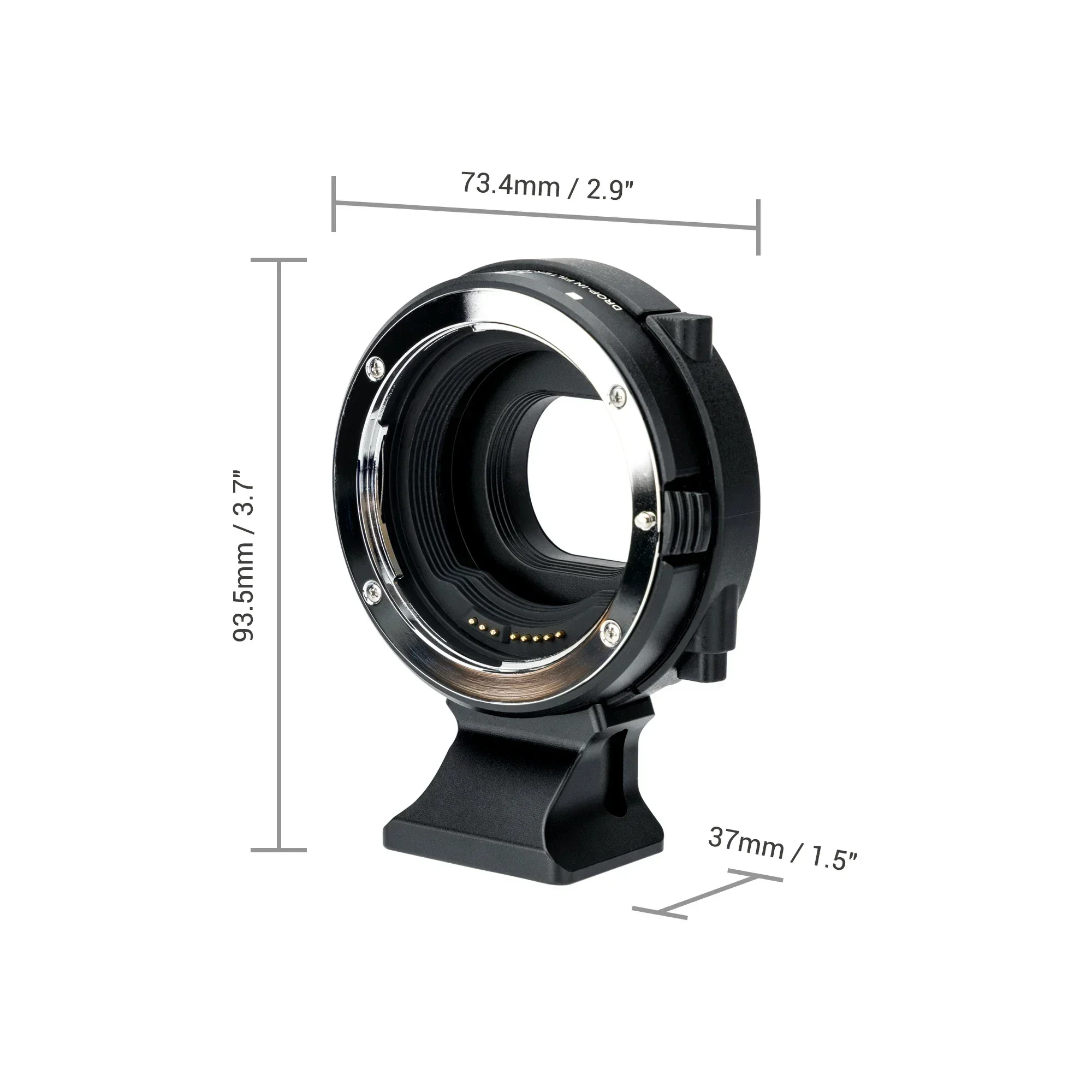 JJC EF-EOS M Lens Mount Adapter with Drop-In Filters for CAN. EF/EF-S mount lens to EOS-M Mount Camera Compatible with Canon M50 view 3