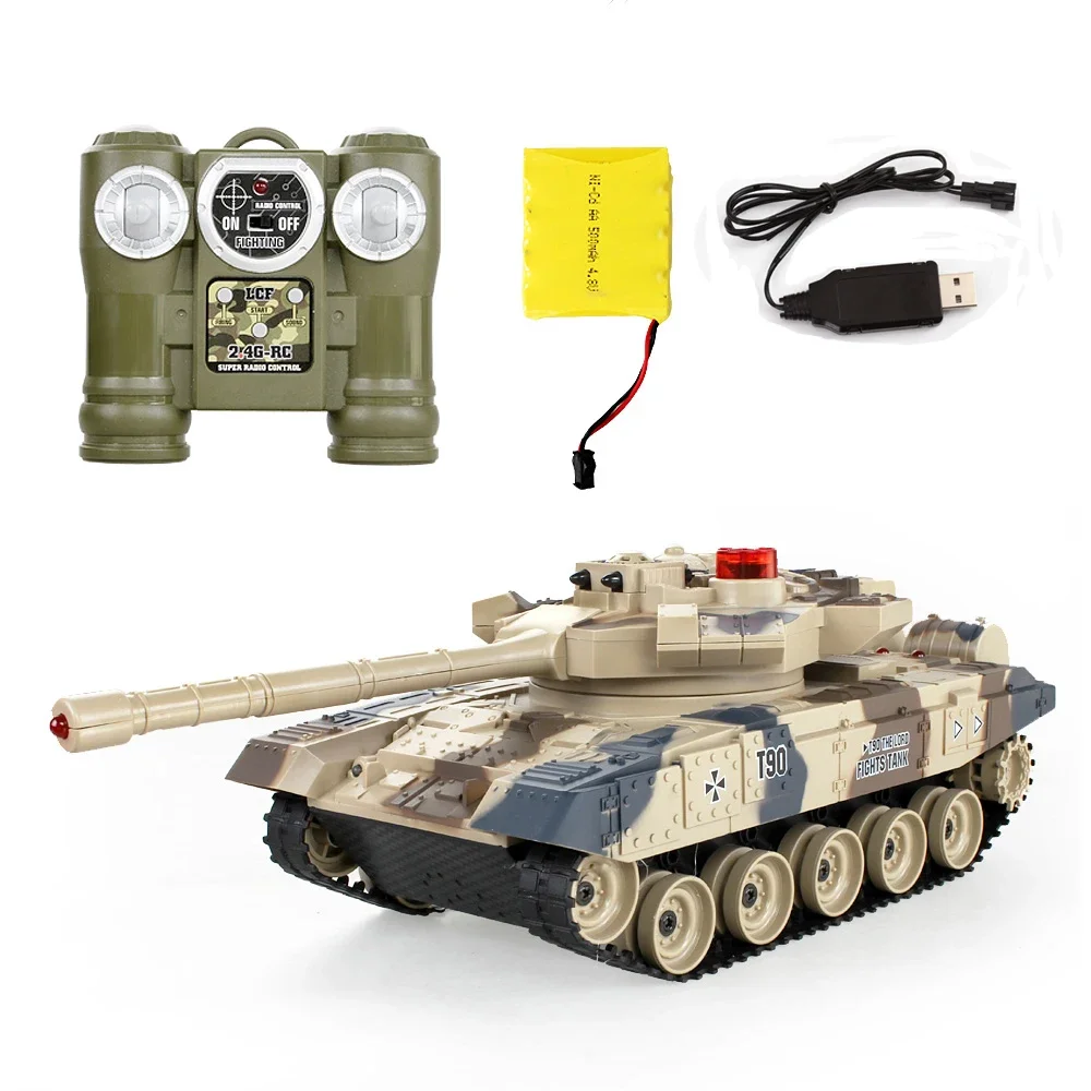 Top Remote Control Tank Against RC Tanks parent-child against infrared Remote Control with turret Tank model Battle Toy Car