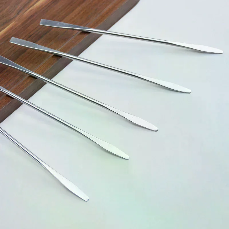 /ACR/1/5Pcs Stainless Steel Dual Heads Makeup Toner Spatula Mixing Stick Foundation Cream Mixing Tool Cosmetic Make Up Tool