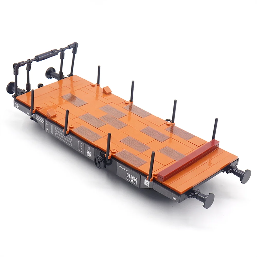 Kreatywność miejska DIY pociąg kolejowy pociąg towarowy MOC Model klocki klocki edukacyjne zabawki dla dzieci prezent