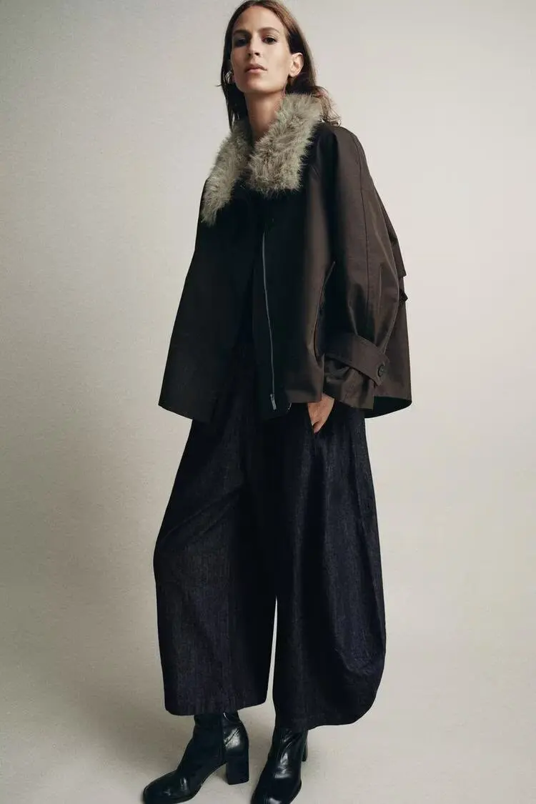 

Новая женская повседневная парка с длинными рукавами и воротником, прямого кроя, водонепроницаемая, осенняя, из полиэстера, нейлона и композитного волокна, на молнии