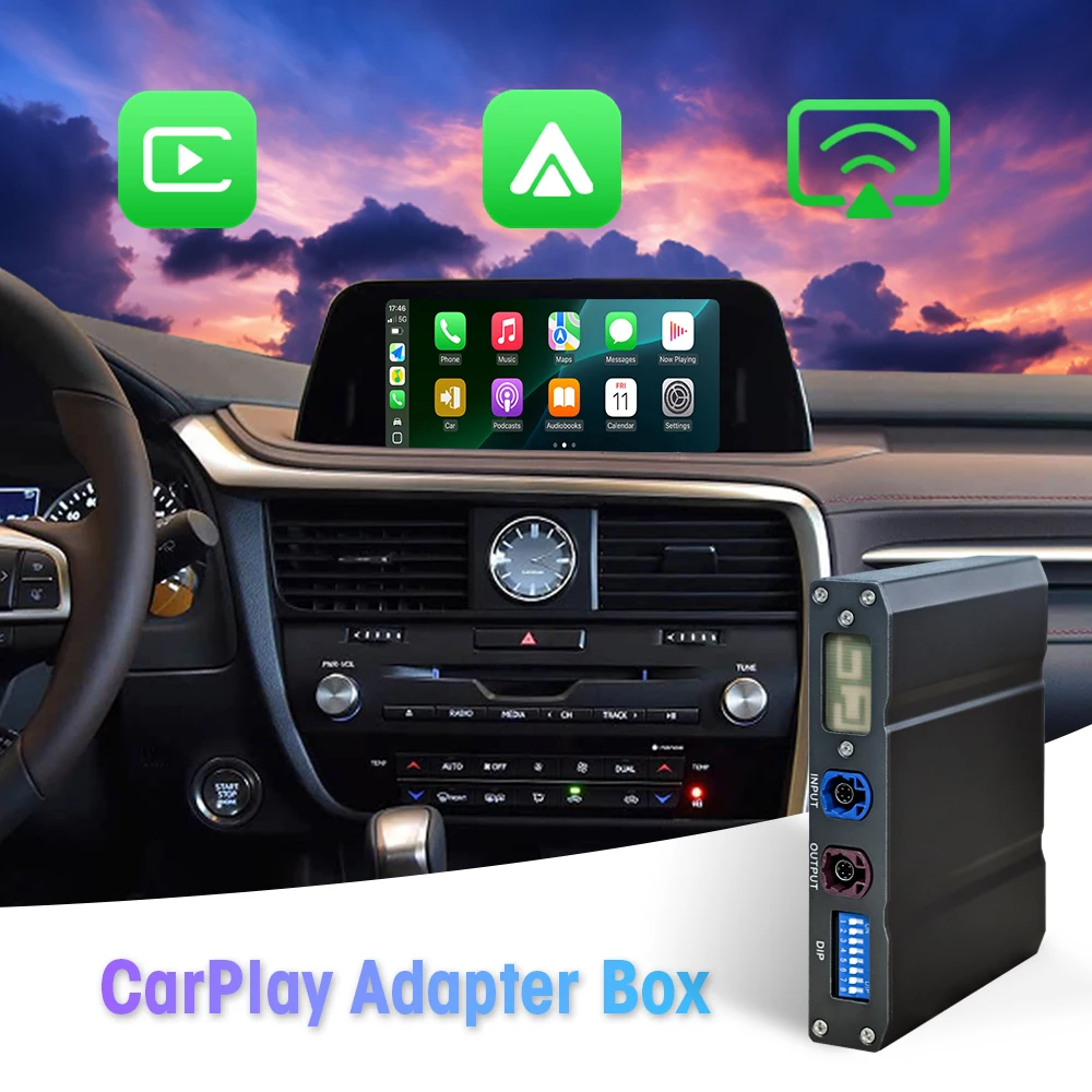 NewFor Lexus RX ES LS LM GX 2020-2023 Binarytek Wireless CarPlay Android Auto Adapter Module Car Radio