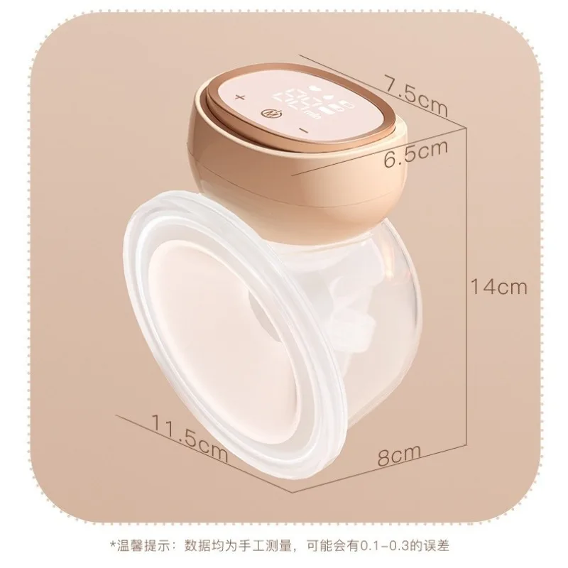 Wearable Electric Breast Pump Strong Suction Hands Free Discreet Portable Postpartum Breast Milk Pump