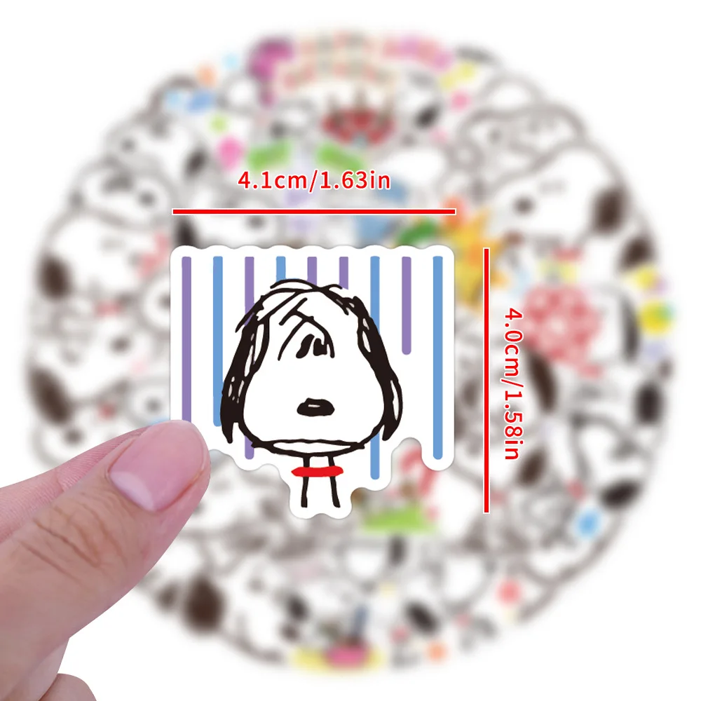 

40/80PCS Snoopy Cartoon Cute Graffiti Stickers Decal Toy Gift DIY Pack Cup Phone Guitar Laptop Car Laptop Luggage Desk Kids
