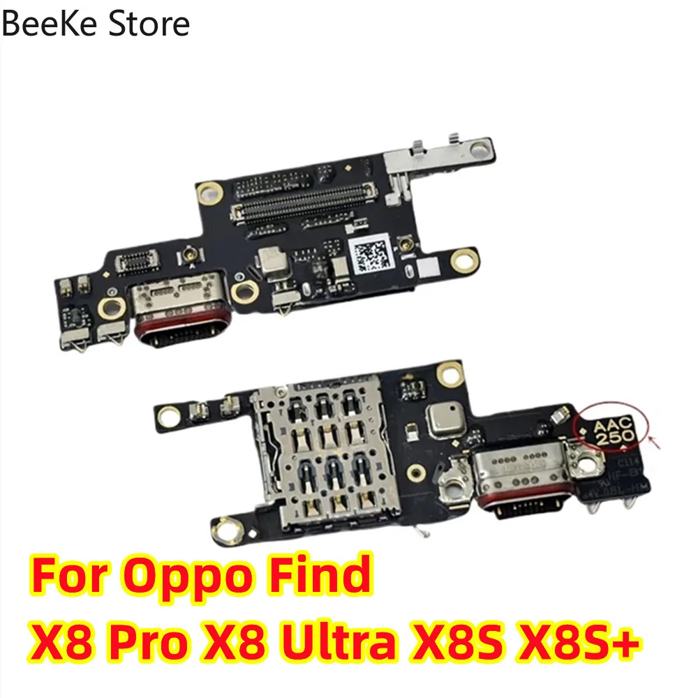 Replace For Oppo Find X8 Pro Ultra X8S Plus USB Charging Port Dock SIM Card Reader Slot Board Microphone Charger Plug Flex Cable