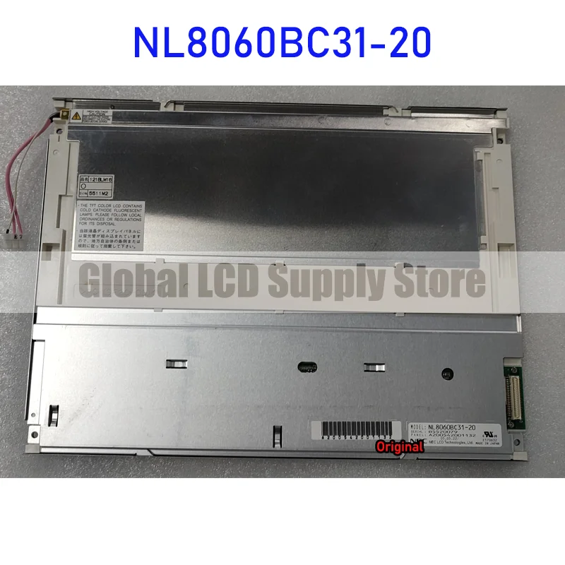 NL8060BC31-20 12.1 Inch Industrial LCD Display Screen Panel Original for NEC Brand New