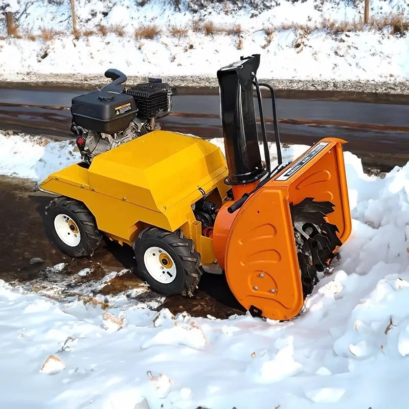 Intelligent Remote Control Fuel-powered Snow Blower Robot Wheeled Snow Thrower Internal Combustion Engine-SB