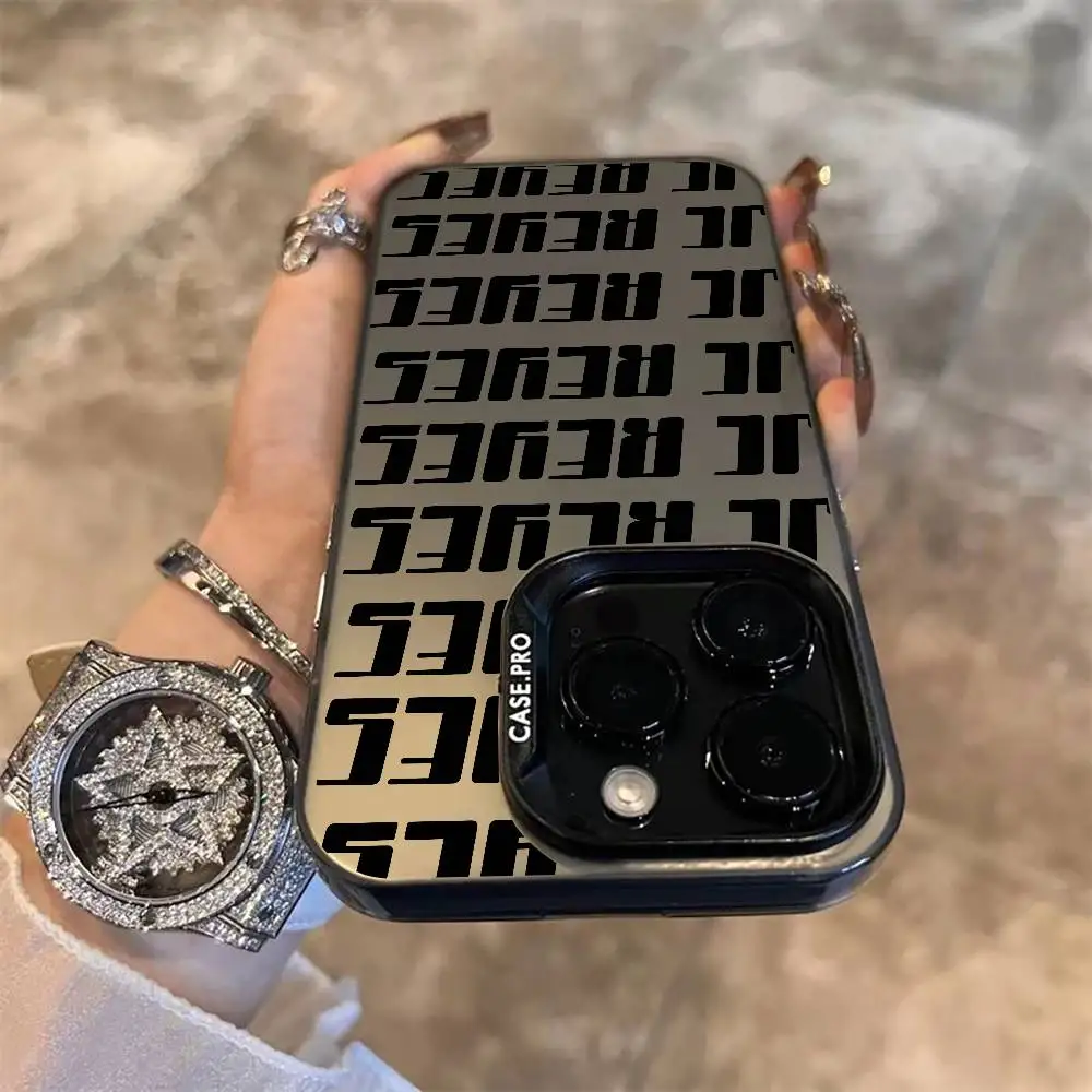 Jc R-Reyes Tour Rap Singer Phone Case For IPhone 17 16 15 14 13 12 11 Plus Pro Max Multicolor Aurora Laser Shockproof Funda