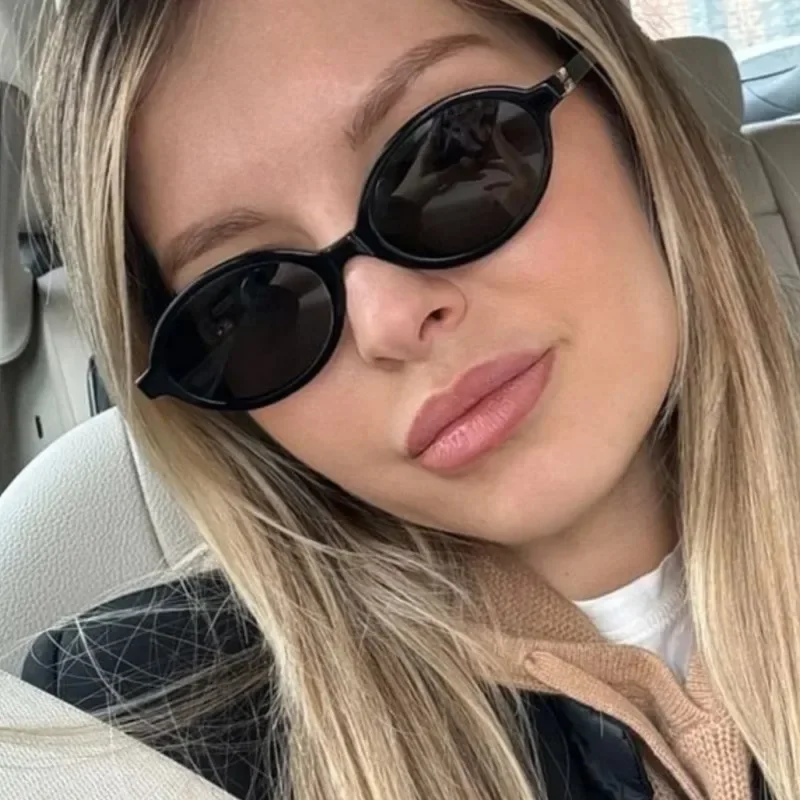 

Sexy Small Oval Leopard Sunglasses Women Lovely Ins No Makeup Plain Glasses Frame Eyewear Cute Decorative Computer Glasses MenK