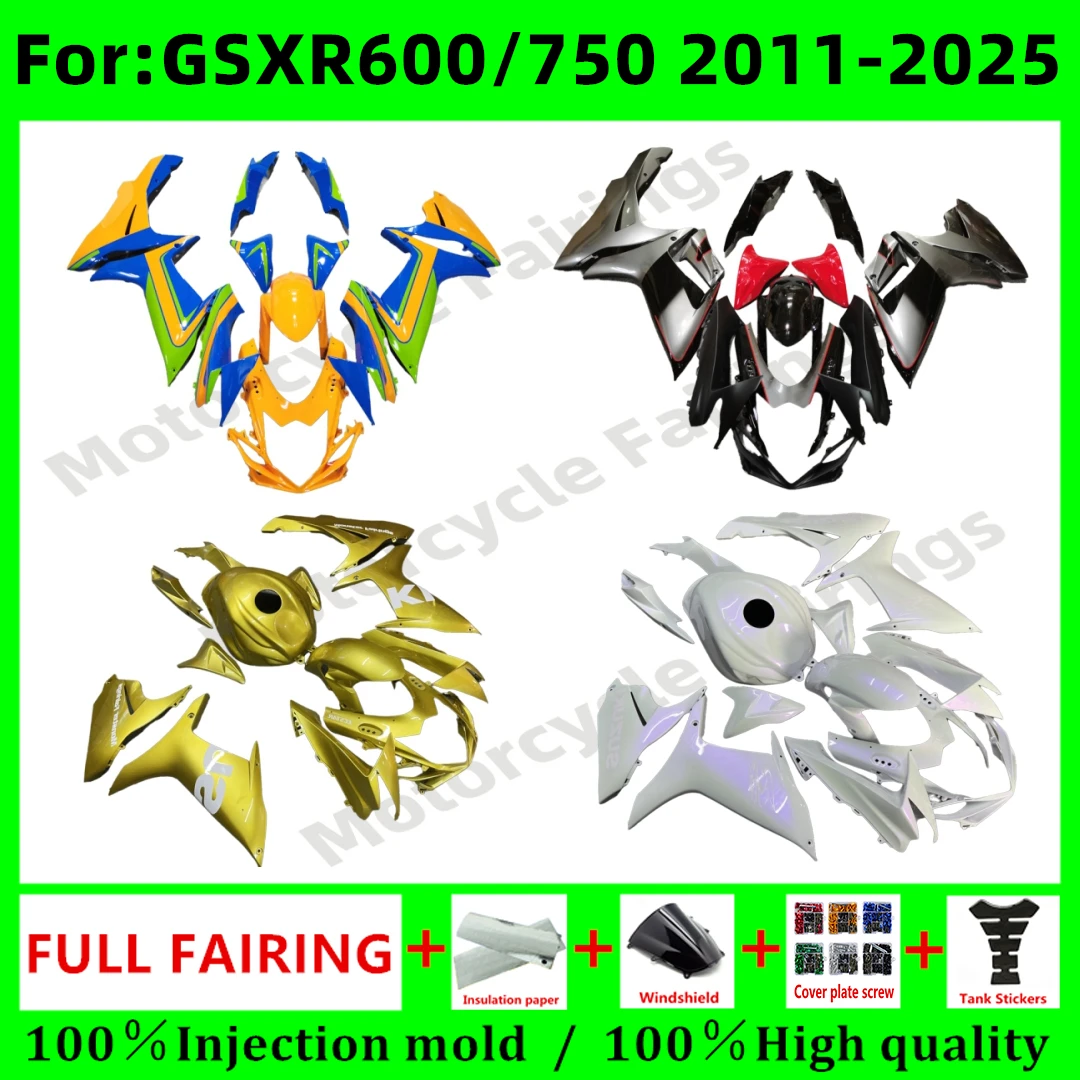for GSXR 600 750 K11 gsxr600 gsxr750 gsx600r gsx750r 2011 - 2025 2013 2015 full Fairing Kit Motorcycle bodywork Fairings kits