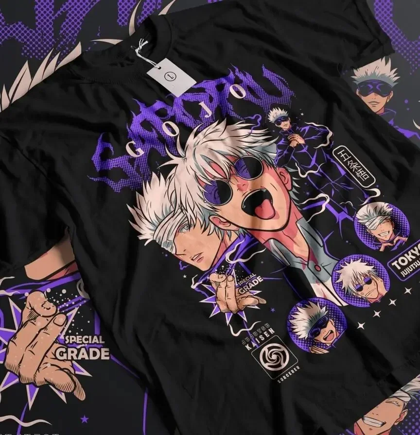 

Gojo Satoru T-Shirt Jujutsu Kaisen Mahito Anime Horror Funny Gift Shirt All Size Graphic T Shirts Women's Clothing