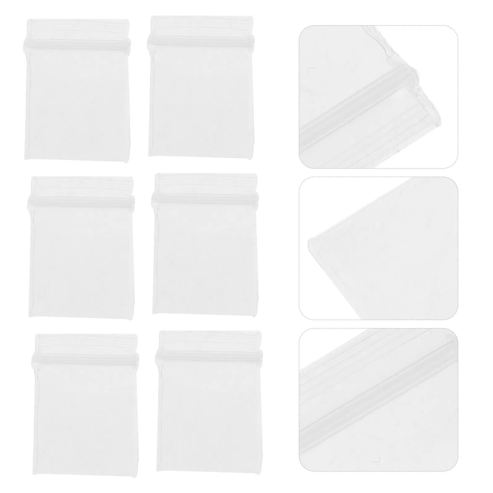 

500Pcs Mini Self Sealing Transparent Packaging Bags 1x1 Inch for Jewelry Display Earring Packaging Small Business Resealable