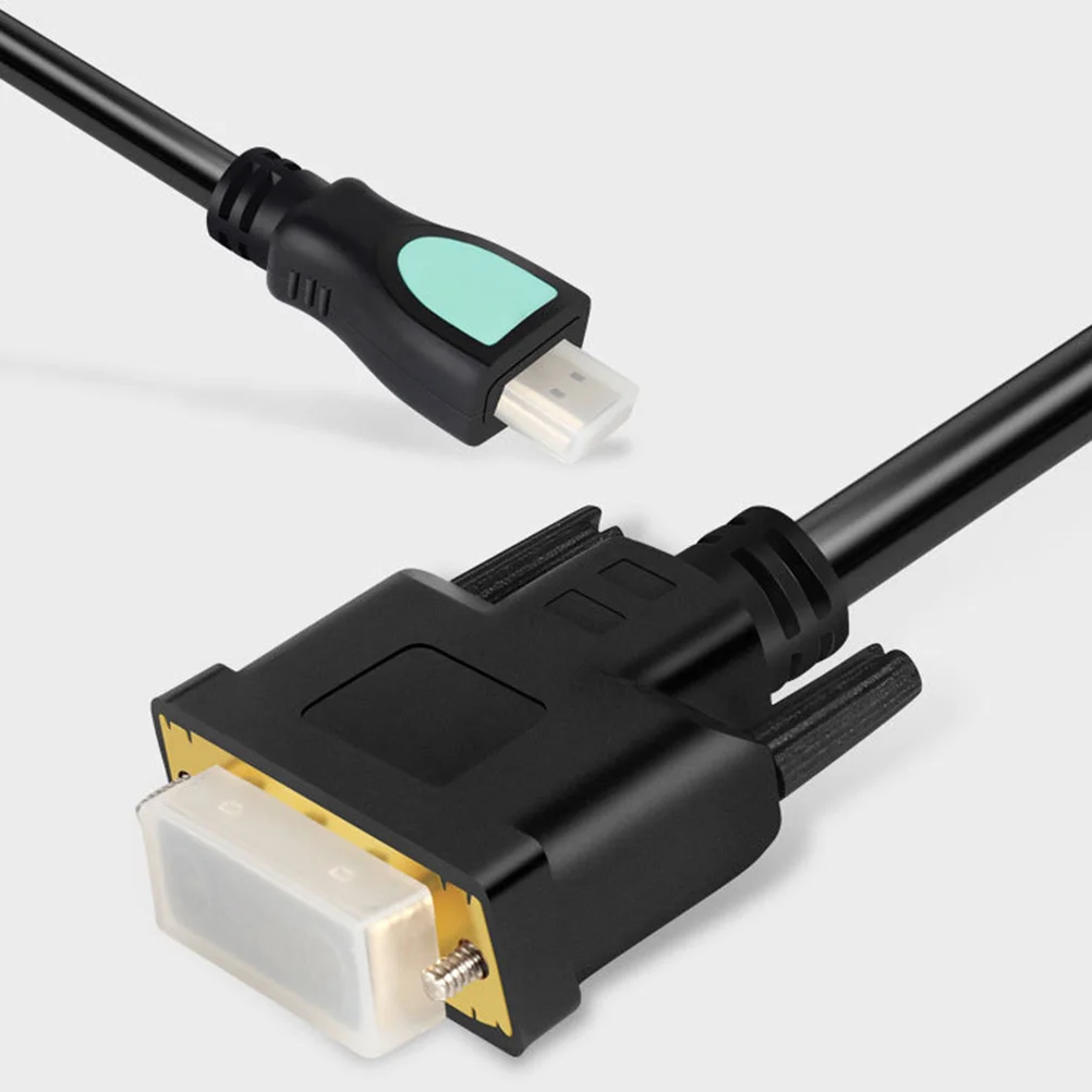 

1.5M To Dvi Cable Oxygen Free Copper 24K Gold Plated Ultra-Fine High Definition Video Audio Cord For Digital Transmission