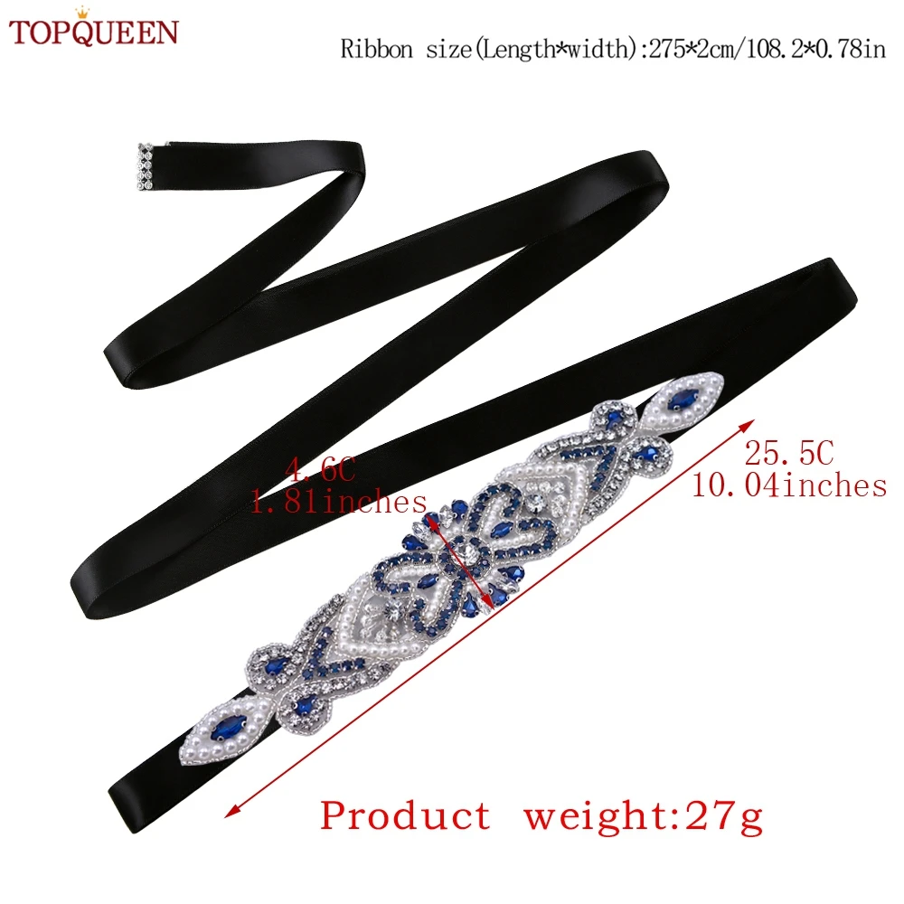 TOPCalls EEN Brcorporelle Patients Ceinture Strass Mariage Ceinture Demoiselle D'ints ixBanquet Femmes miles Robe Ceinture S208-ML