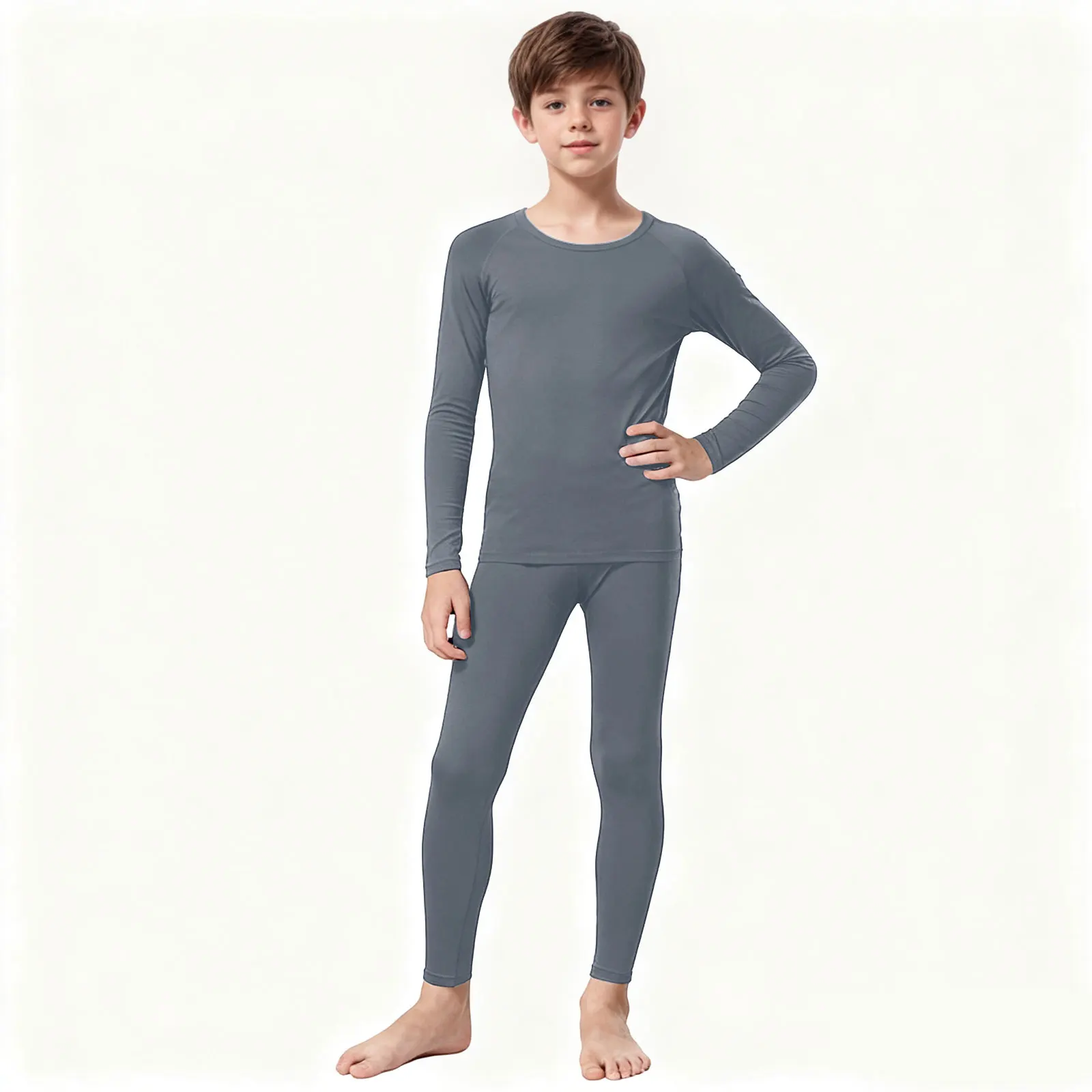 

Pack Baby Boy Childrens Tight Fitting Clothes Warm Long Sleeves Football Basketball Training Fitness 4t Boy Winter Outfit