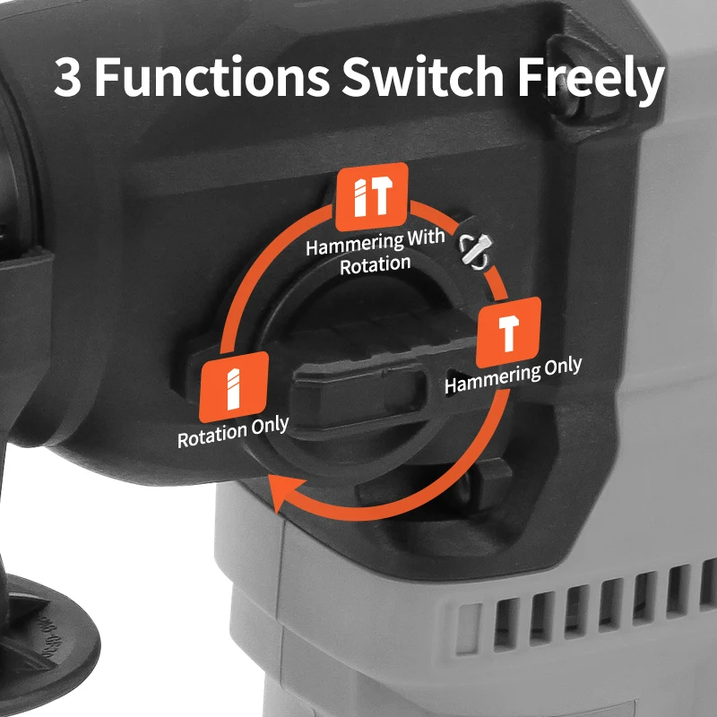 جهاز حفر كهربائي PA4574H 18 فولت، مثقاب مطرقة كهربائي 30 مم Sds #3