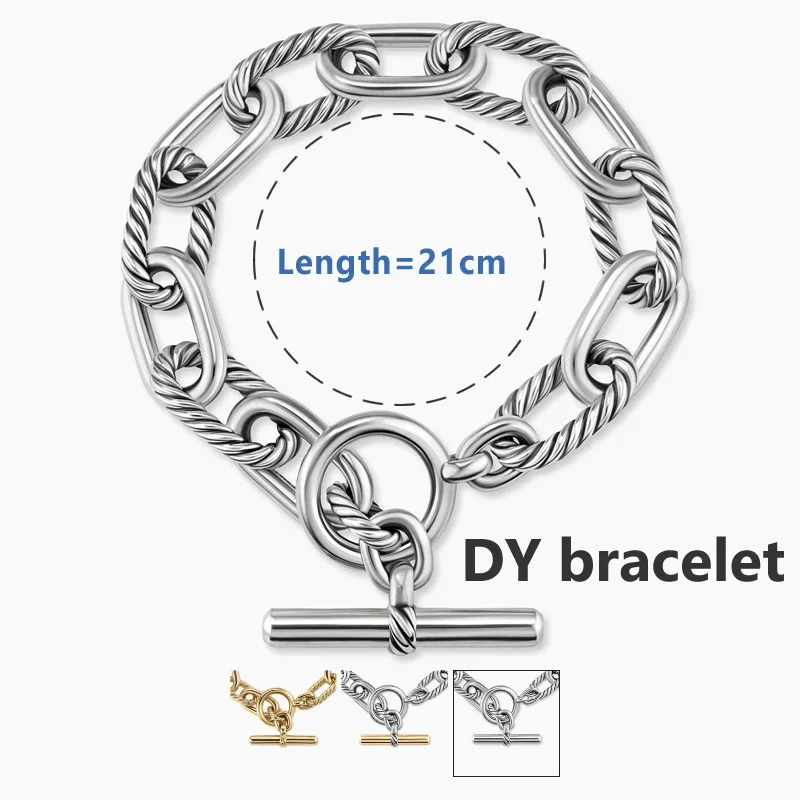 

Женский Классический Открытый браслет DY, винтажный ошейник 11 мм, еврейские украшения