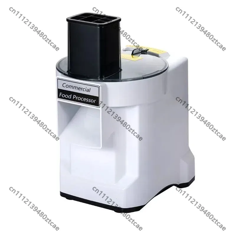 White Commercial 3-in-1 Electric Vegetable Dicing Machine Slices Shreds Strips Cutter For Potato Radish