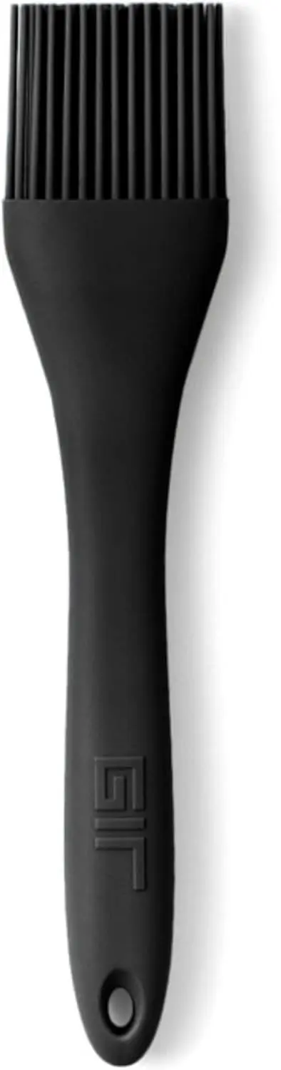 High Heat Resistant Silicone Basting Brush – 8IN, Black, Perfect for Grilling & Baking