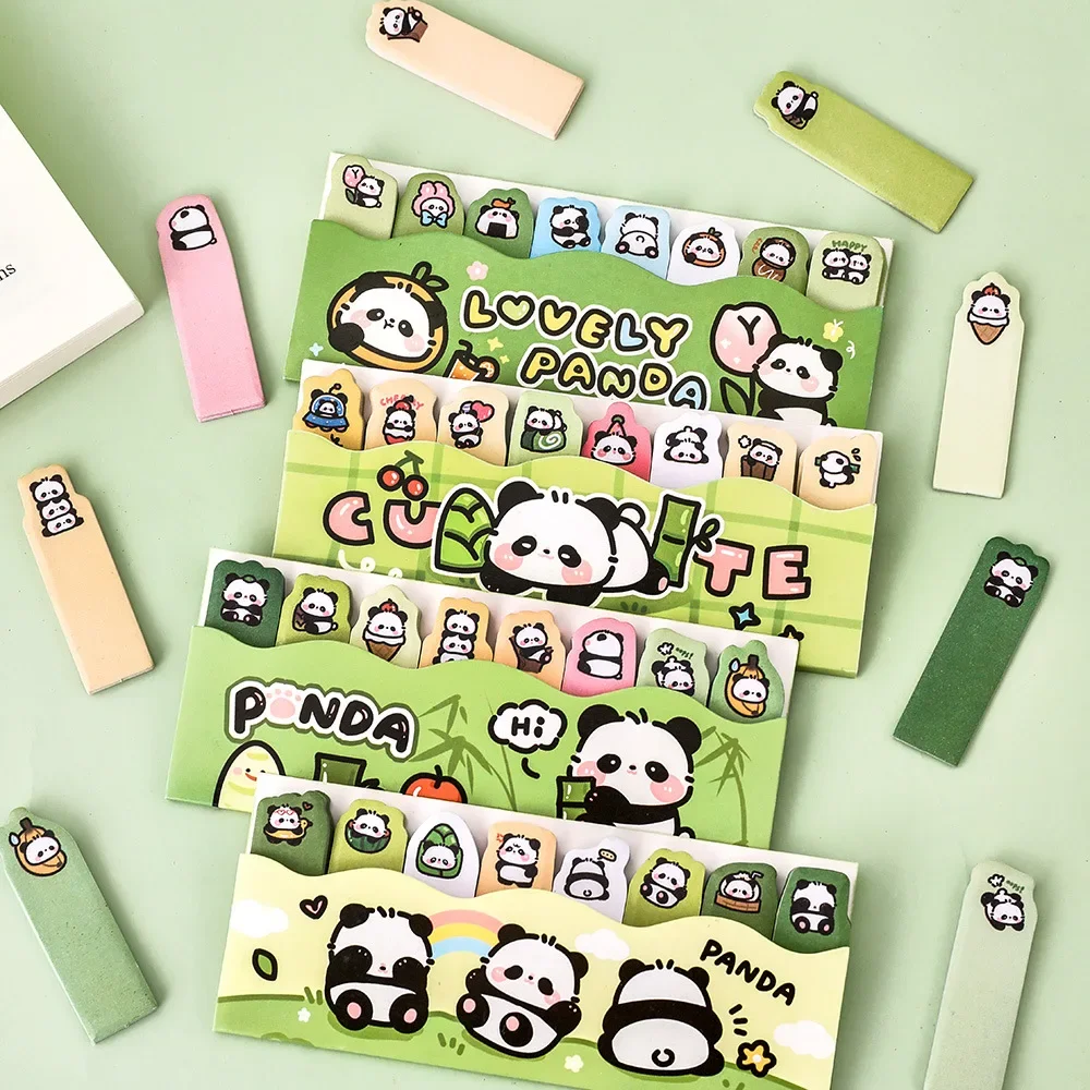 4 pcs/lot Cartoon Panda N Times Memo Pad Scrapbooking Sticky Notes Cute Decor Planner Stickers Bookmark Stationery Supplies