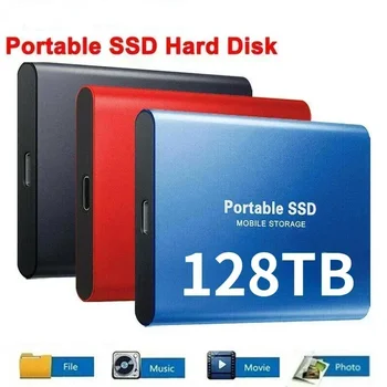 Portable SSD 1TB/2TB External Solid State Drive USB 3.0/Type-C Hard Disk High-Speed ​​Storage Device For Laptops/Desktop/Mac/Phone