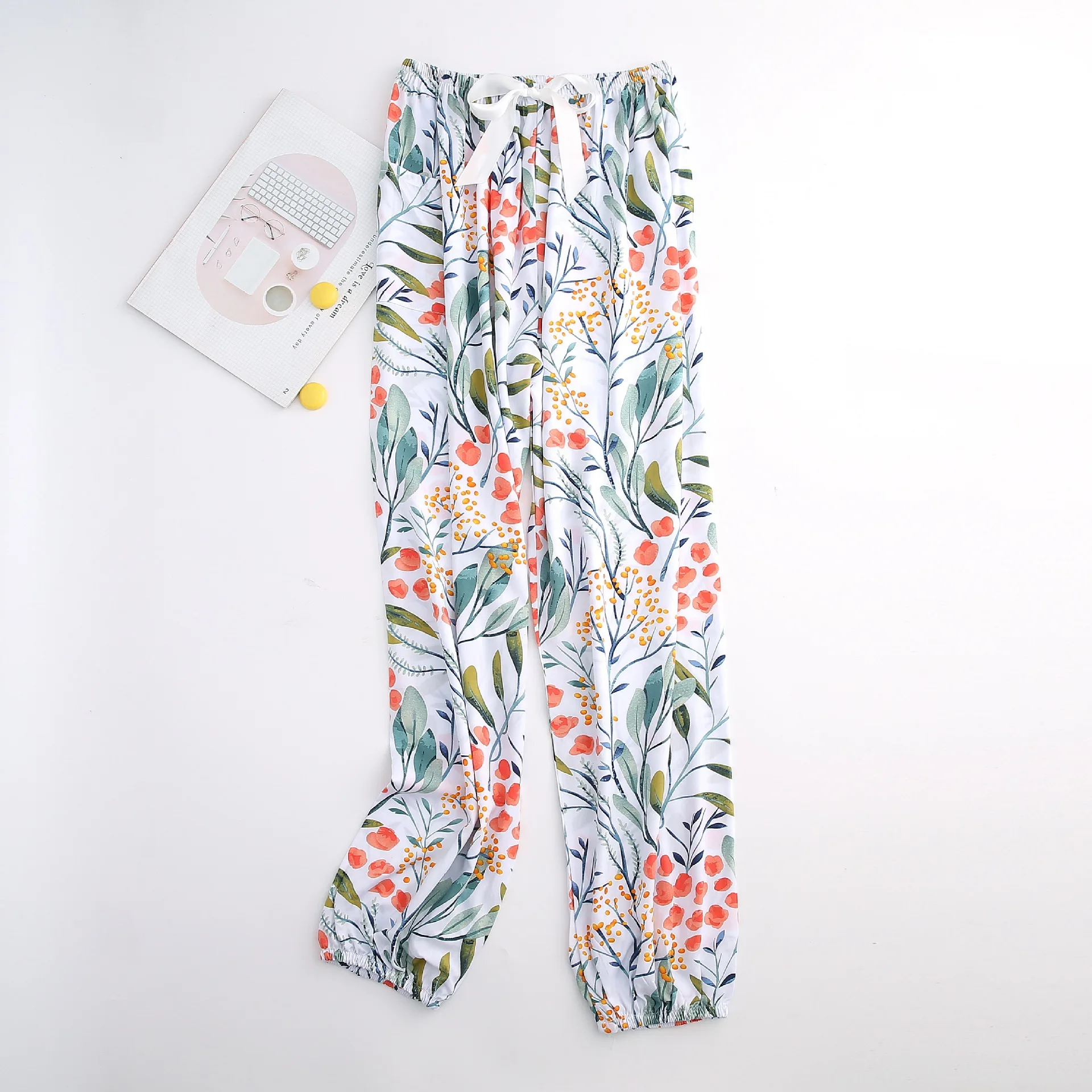 Holiday Home Pants Ladies Loose Mosquito Pants Women's Pajamas Sleepwear Home Suits Casual Night Clothes Bottoms Wear Trousers