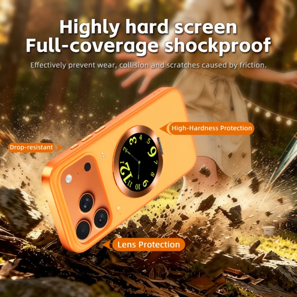 Smart Window Case 1.52 Inch Smart Screen for iPhone 17Pro With Magnetic Phone Holder Photo Preview Phone Case