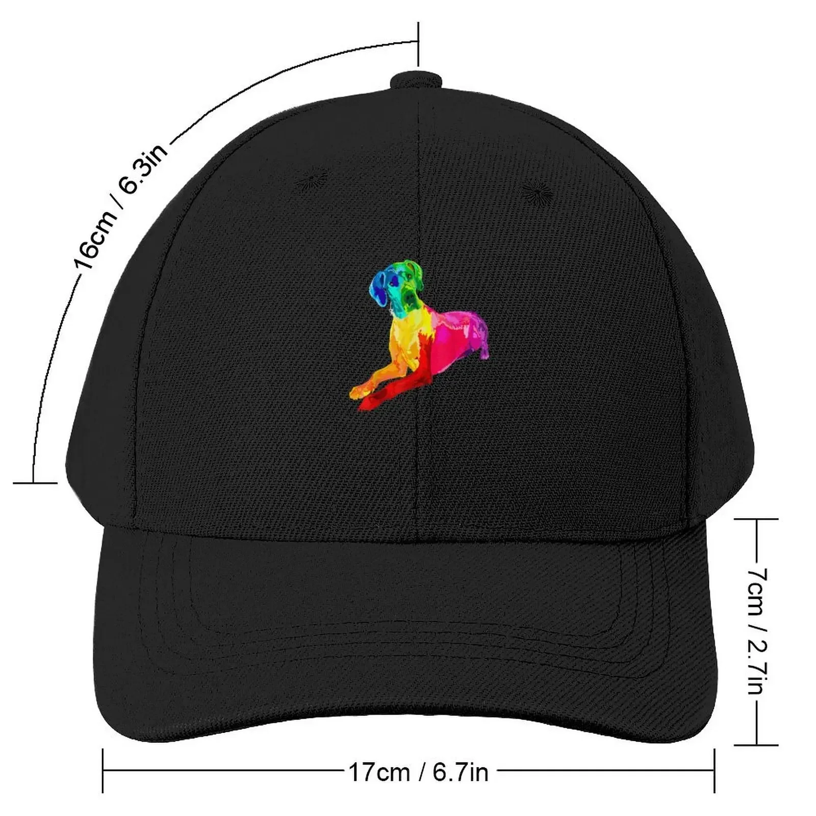 Dog Lover Gifts Great Dane For Women Colorful Great Dane Men Baseball Cap Military Tactical Cap Rave Women's Beach Outlet Men's