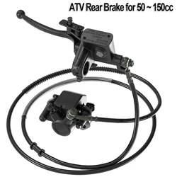 Motorcycle Rear Hydraulic Disc Brake Master Cylinder Caliper Assembly Brake Pump For 50 - 125CC ATV Quad Off-road Dirt Bike